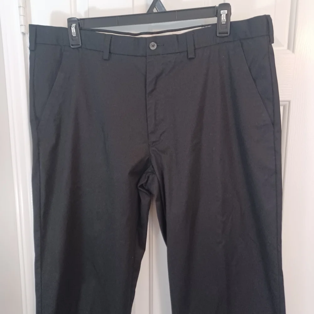 George Flat Front Black Dress Pants Men's Sz 40x30